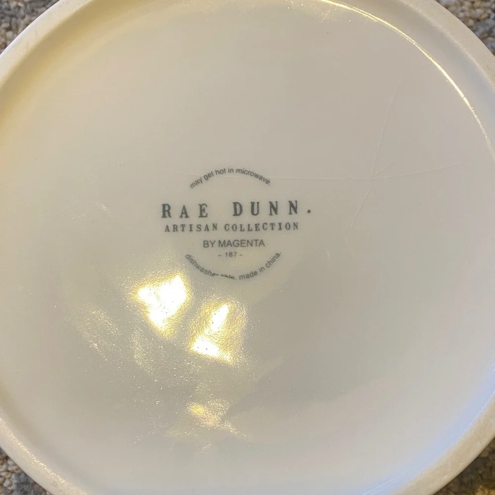 Rae Dunn Cream 'Devour' Bowl